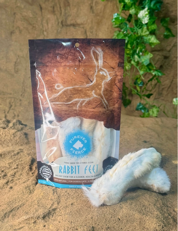 Furever Fierce Rabbit Feet 4 CT