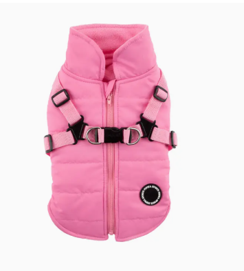 Puppia Mountaineer II Winter Dog Coat Integrated, Small, Pink