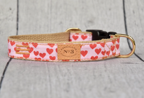 Finnegan's 1″ True Valentine Collar  - M (25 - 63 lbs)