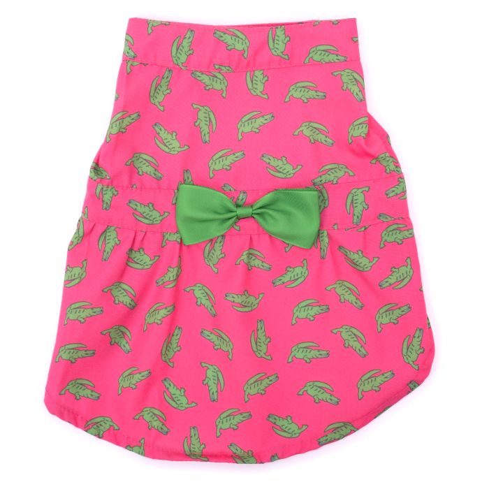 Dress - Pink Al the Gator XLarge