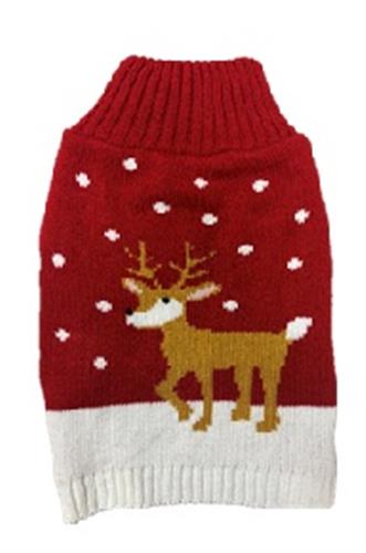 Reindeer Sweater Red - Large