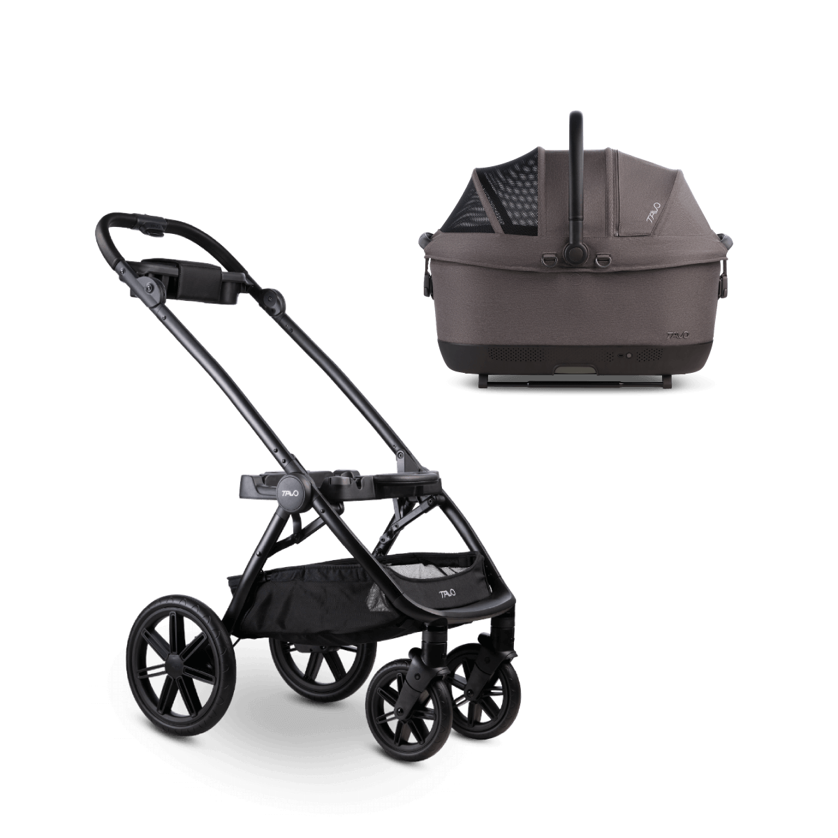 Maeve iso6X Wind & Trek Stroller Bundle - Black/Ashen