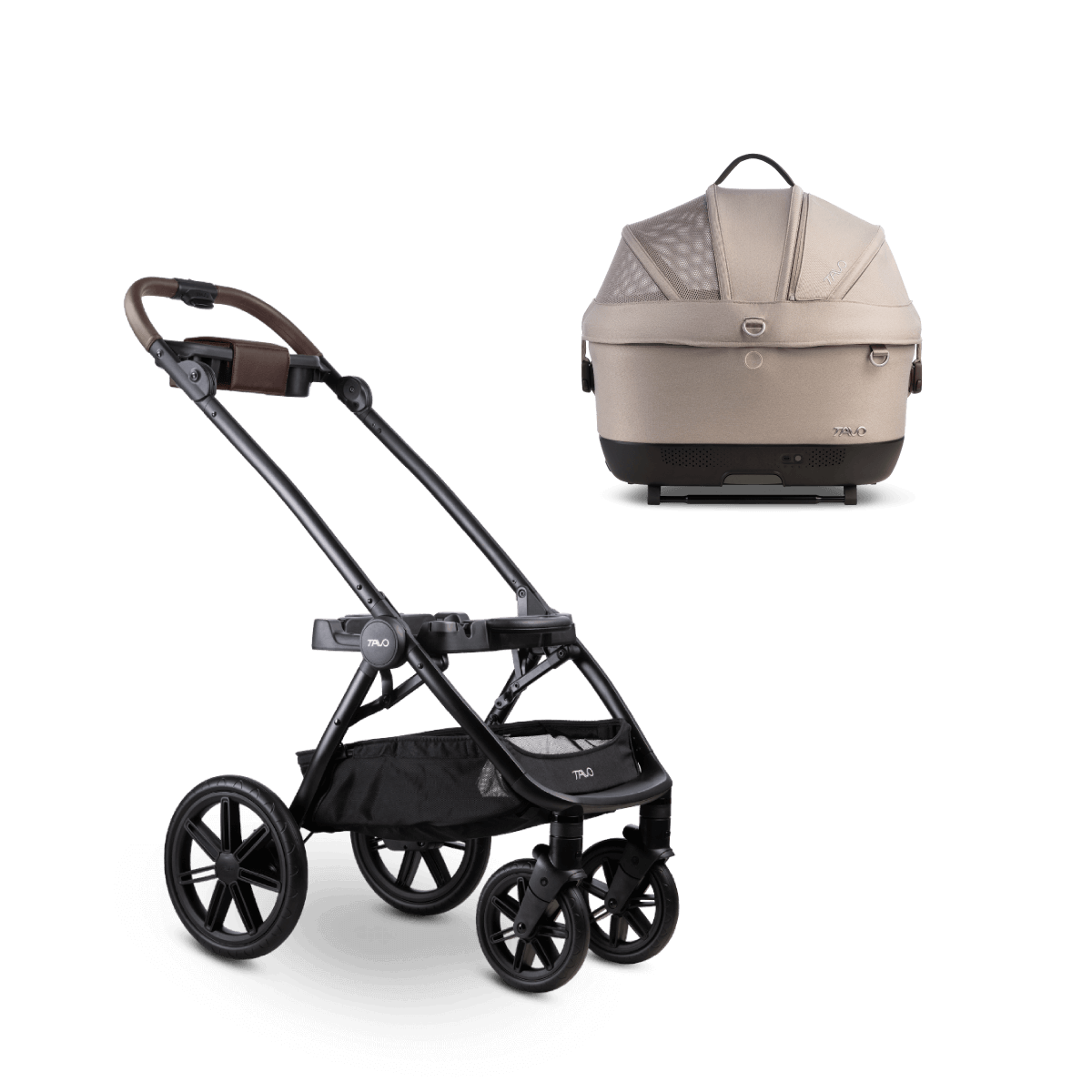 Maeve iso5X Wind & Trek Stroller Bundle - Chocolate/Tawny