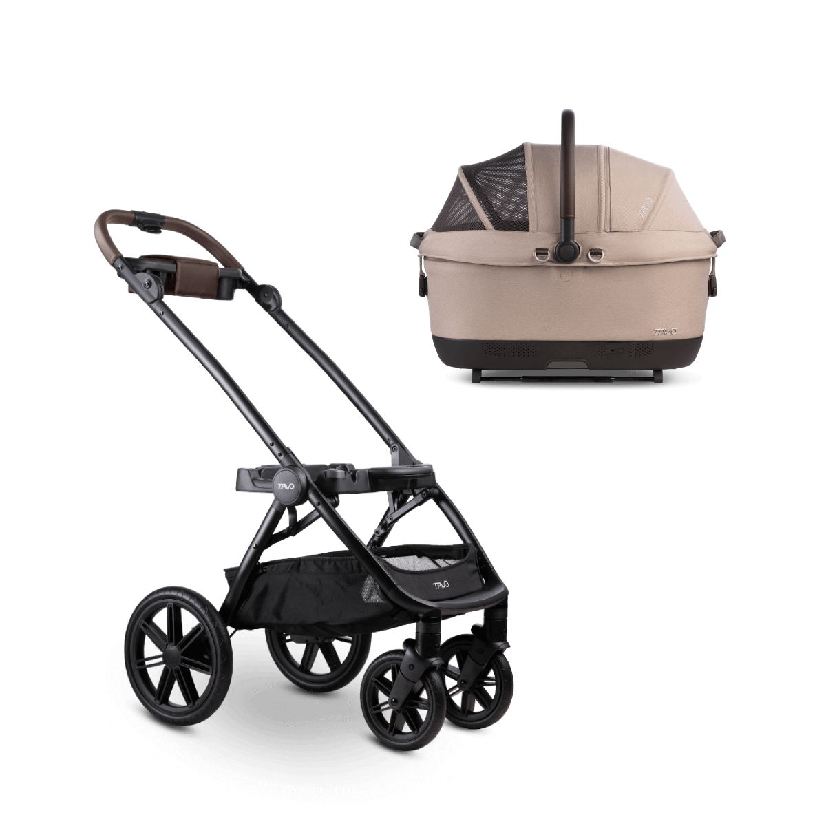 Maeve iso7X-R Pet Car Seat & Trek Stroller Bundle - Black/Merle