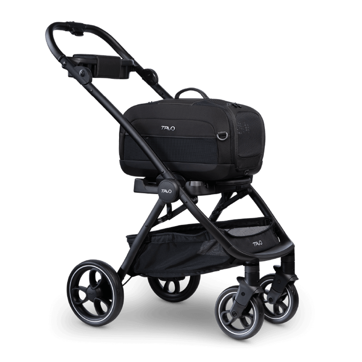 Dupree I Airline Pet Car Seat & Roscoe Stroller Bundle - Onyx