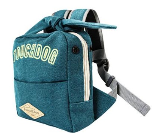 Touchdog ® Navy Dog Backpack and Harness, Small