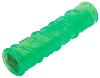 Pet Life�� 'Glow-Stick' TPR and LED Lighting Squeak and Chew Dog Toy, Green