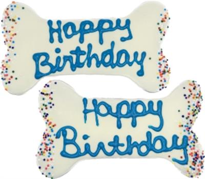 Preppy Puppy Happy Birthday Bone