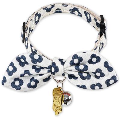 Touchcat ® Miss-Daisy Designer Cat Collar - Navy