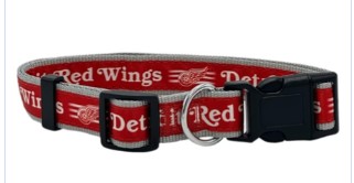 Red Wings Large Dog collar
