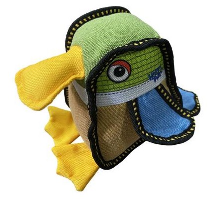 Loonies - 11" Square Duck Dog Toy