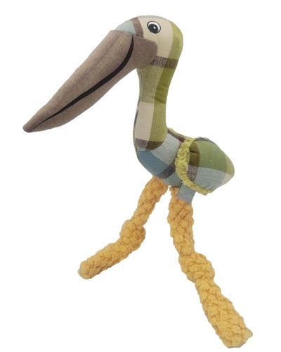 Plaids - 13" Pelican Dog Toy