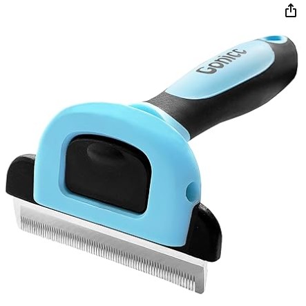 Gonicc Professional Pet DeShedding comb Tool blue