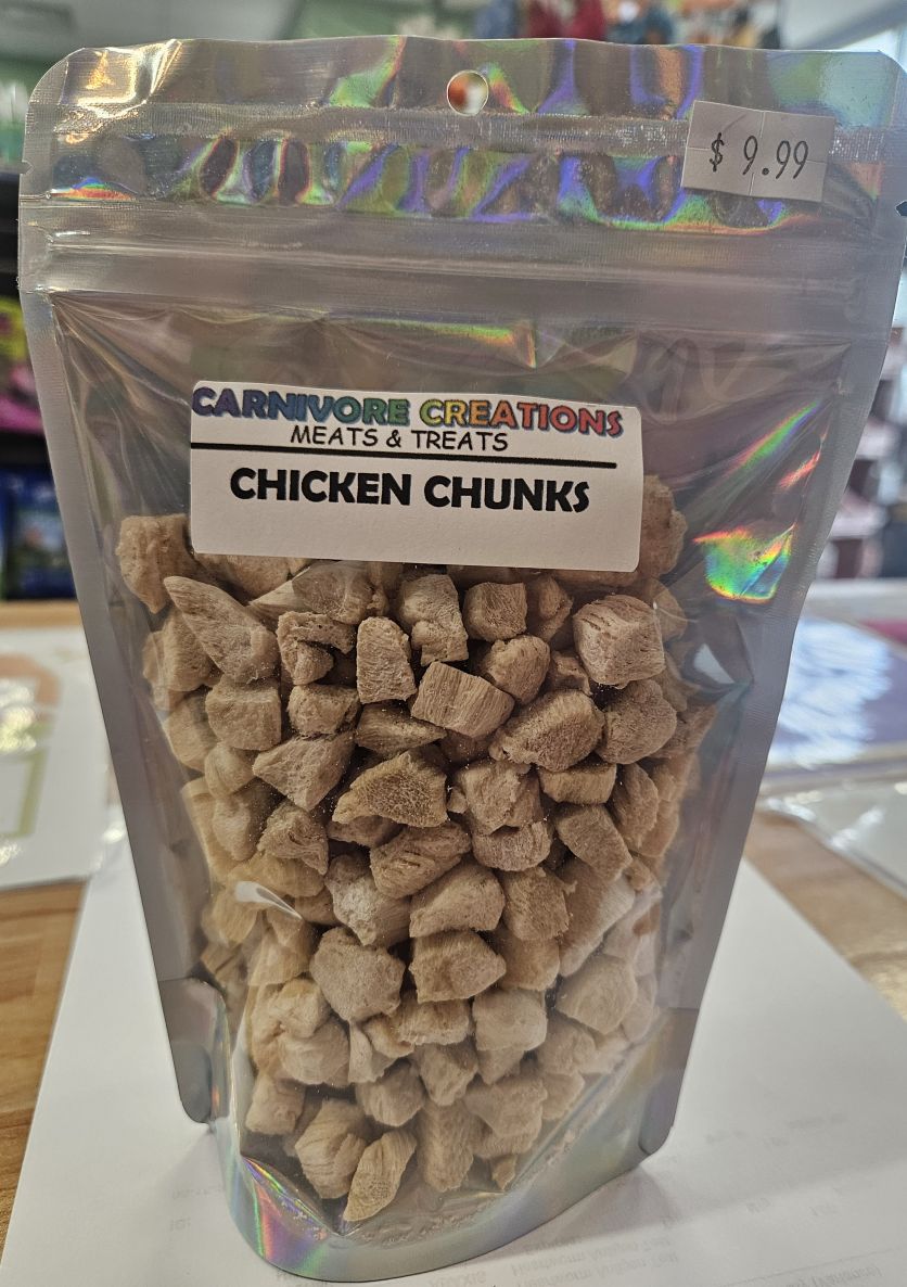 Carnivore Creations  Chicken Chunks 3 oz