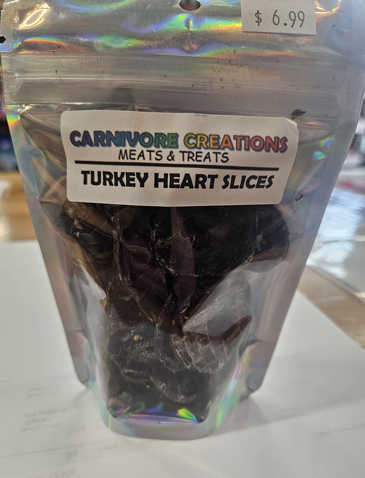 Carnivore Creations  Turkey Heart Slices 1.0 oz