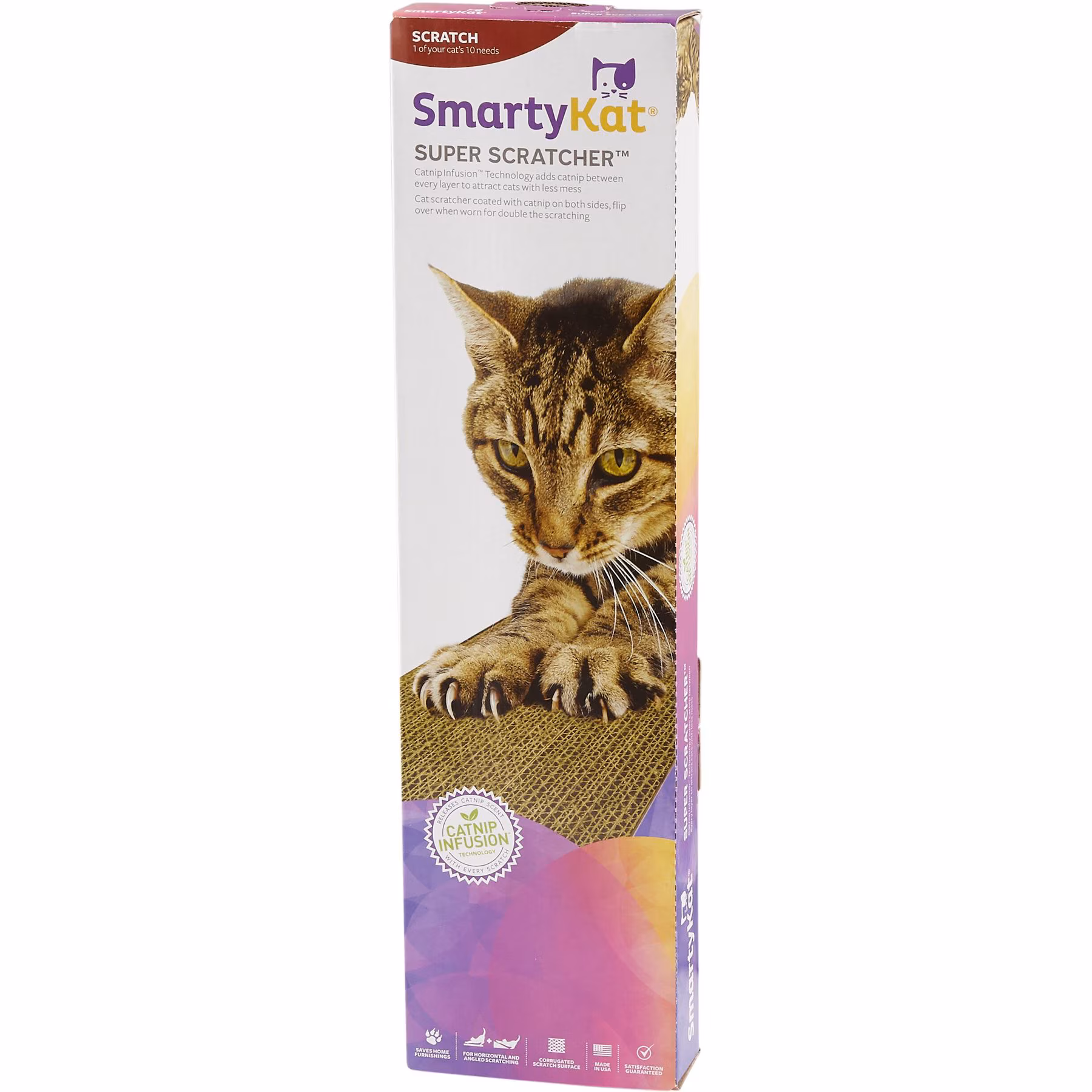 SmartyKat Super Scratcher Corrugate Cat Scratcher with Catnip