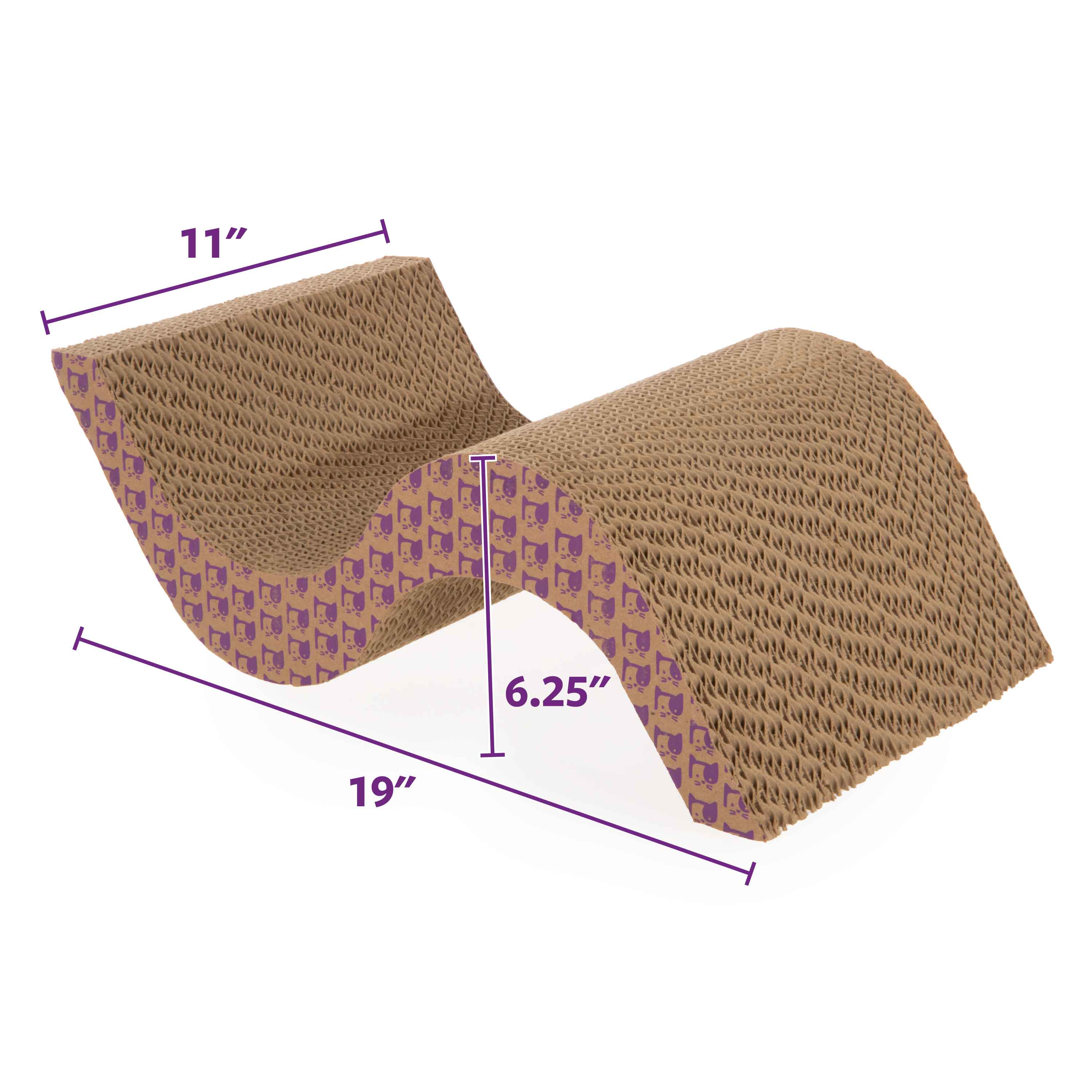 SmartyKat Super Scratcher+ Scroll with Catnip Infusion Technology Corrugate Cat Scratcher