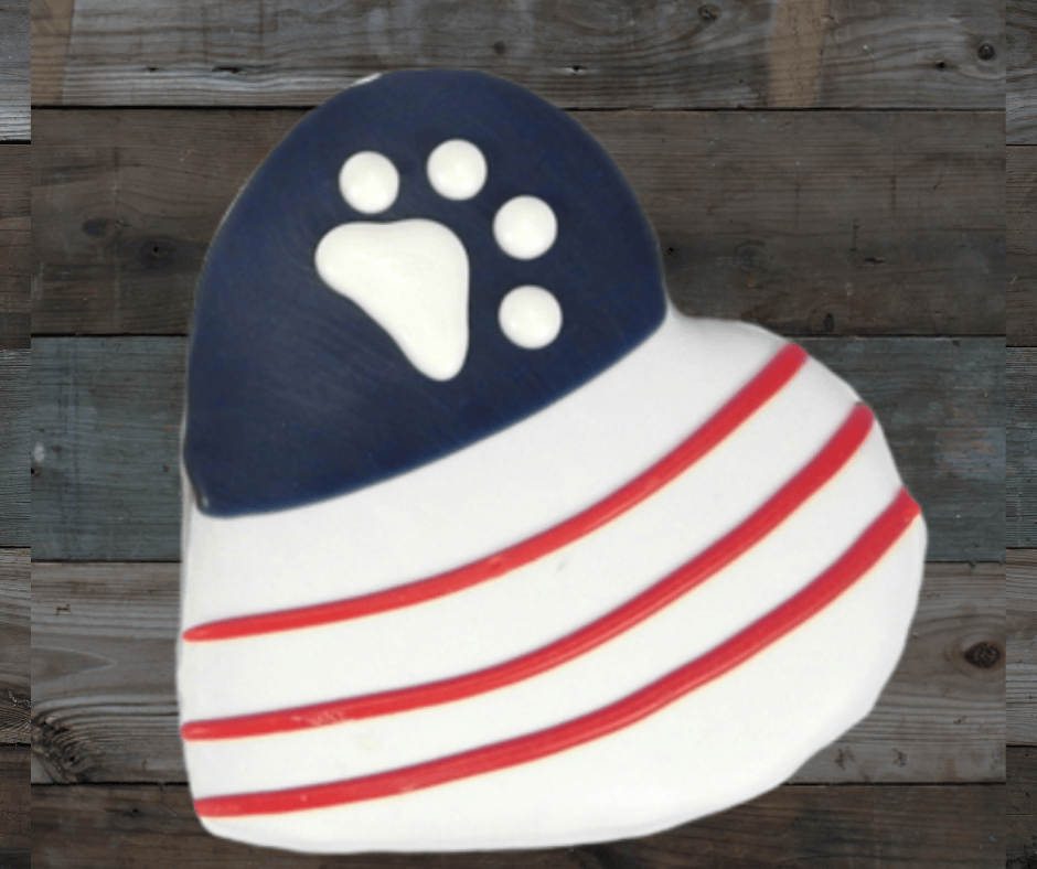 Paws & Stripes Heart