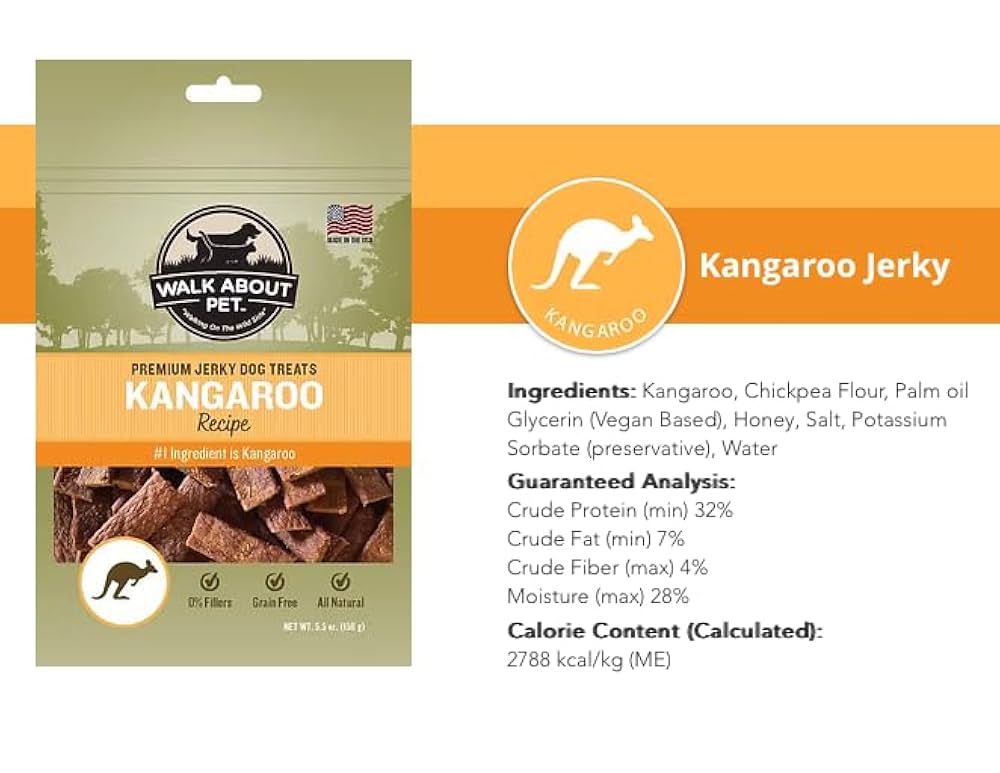 Kangaroo Jerky Dog Treat