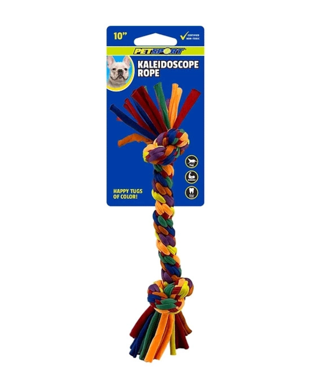 Petsport Kaleidoscope Rope 2-Knot 10" S