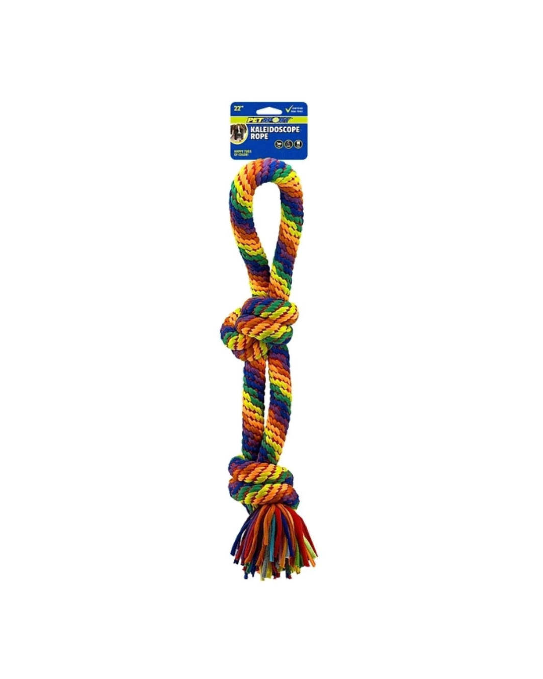 Petsport Kaleidoscope Rope Knot Tug 22" Xl