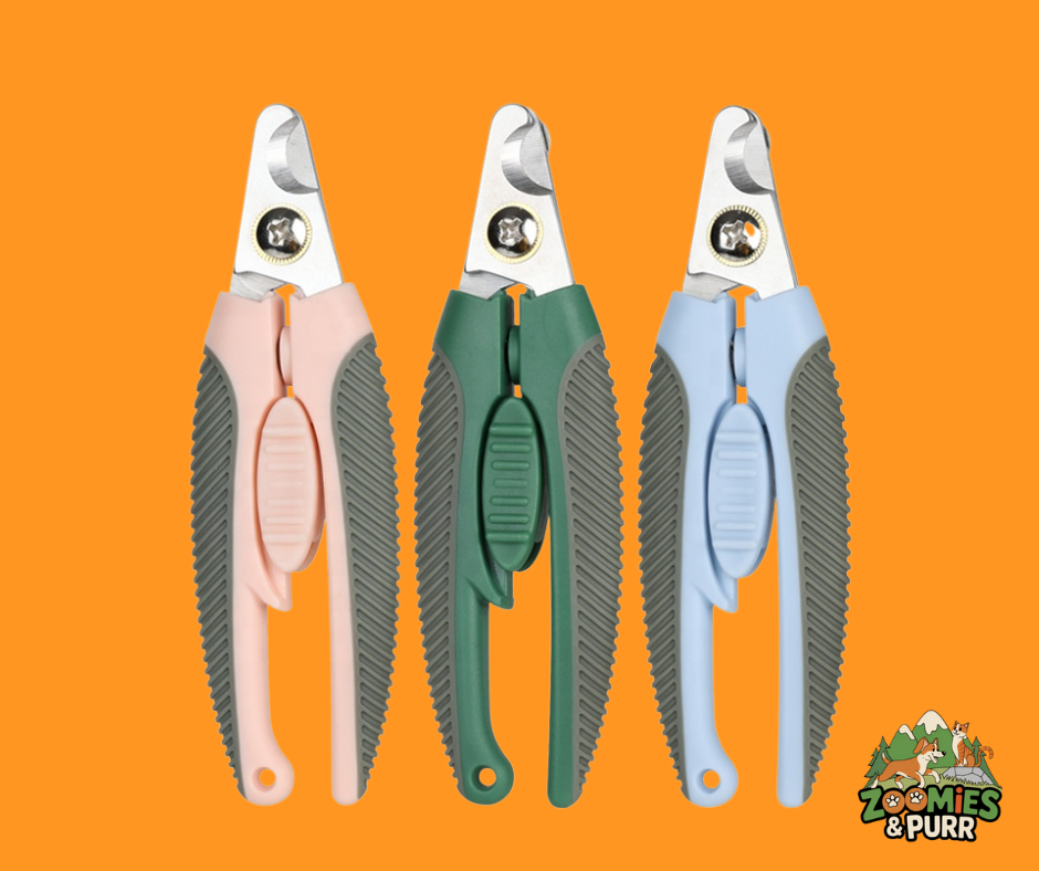 Safety Grip Dog Nail Clippers Assorted Colors