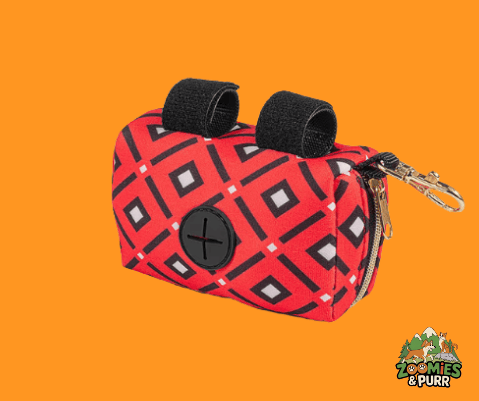 Sierra Red Pattern Poop Bag Holder