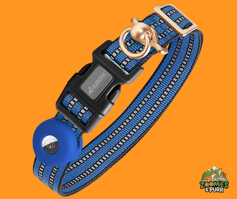 Sierra Track & Find AirTag Dog Collar - Large Dark Blue