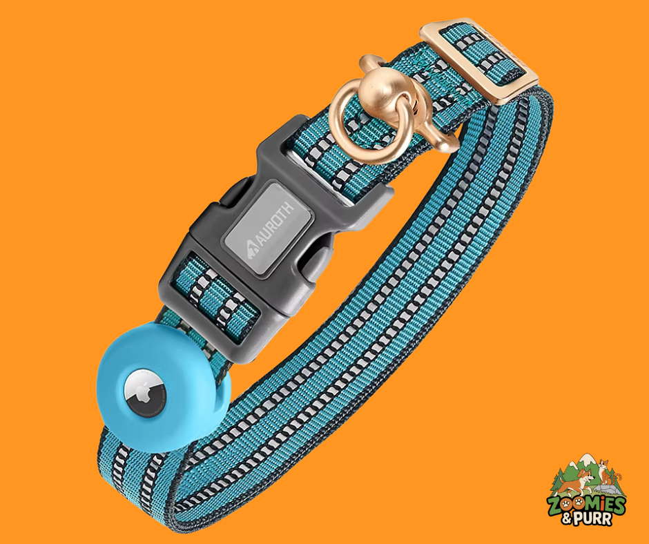 Sierra Track & Find AirTag Dog Collar - Large Lite Blue