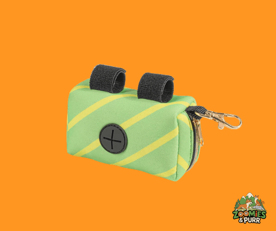 Sierra Green & Yellow Pattern Poop Bag Holder