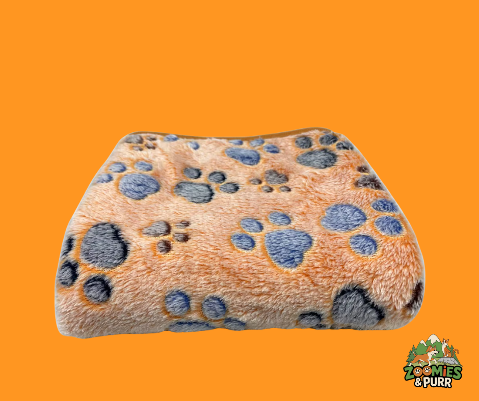 Sierra Snuggle Paws Cozy Fleece Blanket - Coffee