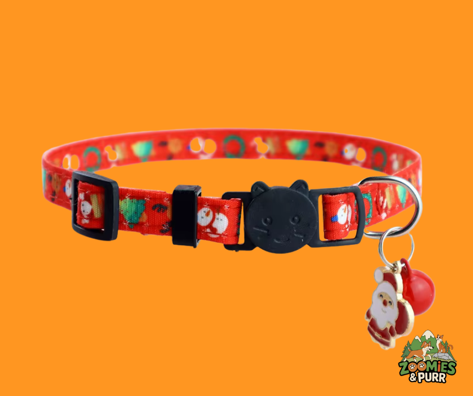 Sierra Holiday Cat Collar - Holly Jolly