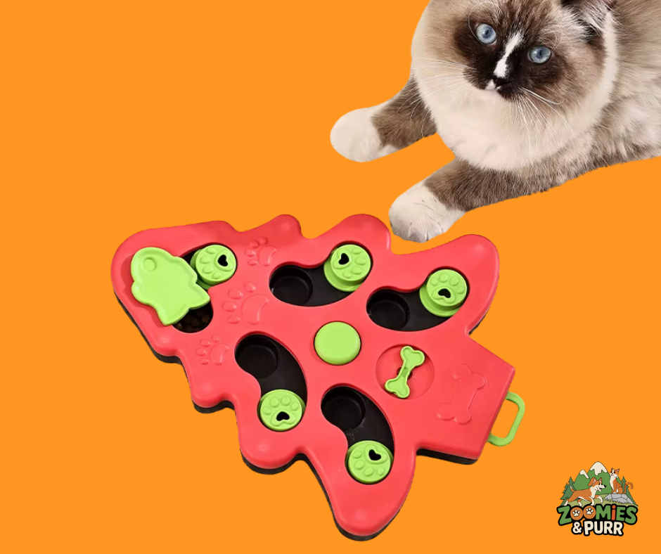 Sierra Puzzle Feeder Christmas Tree- Red