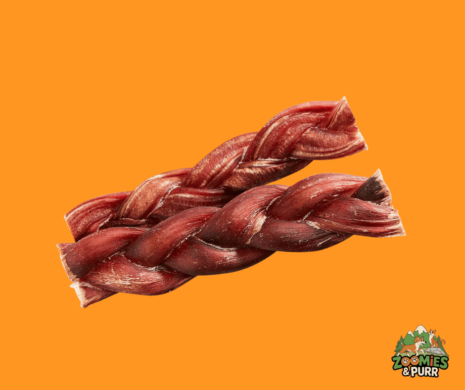 Zoomies & Purr 6" Braided Bully Stick (Single)