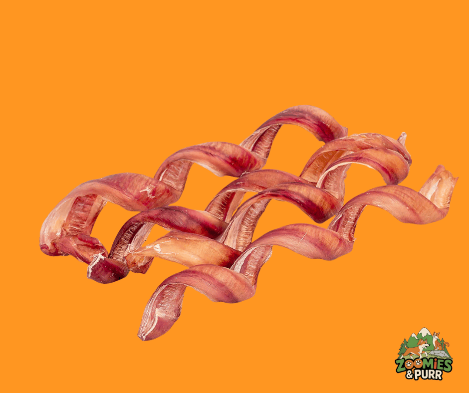 Zoomies & Purr 8"–9" Spiral Bully Stick (Single)