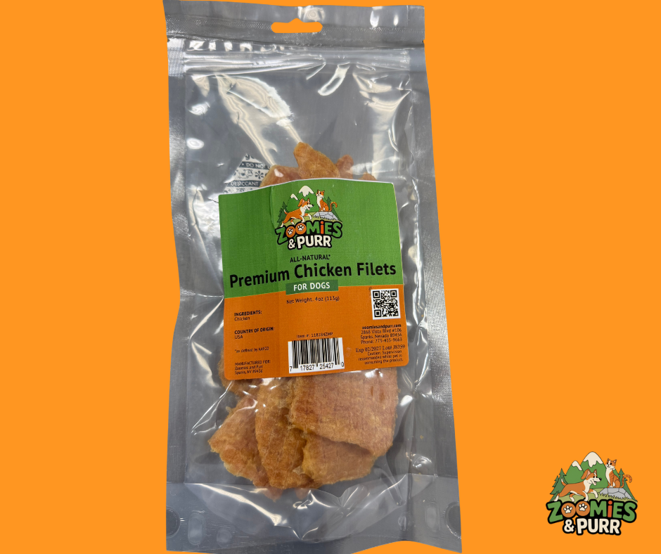 Zoomies & Purr - Premium Chicken Filets 4oz