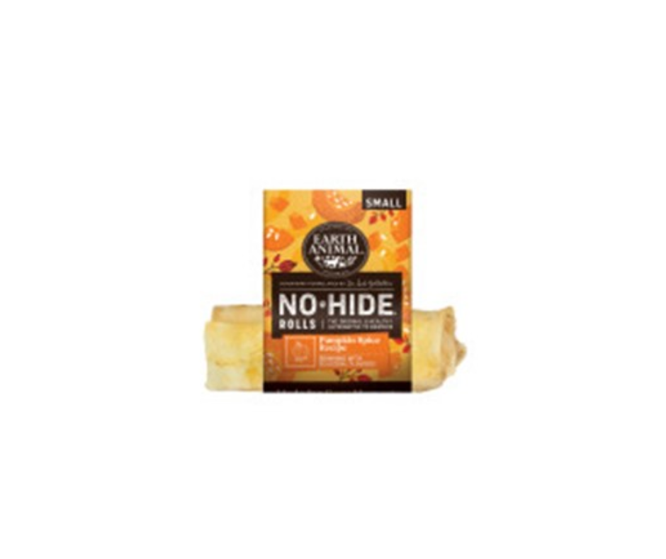 Earth Animal No-Hide Seasonal Pumpkin Spice Rolls Dog Treats, Small, 1-count