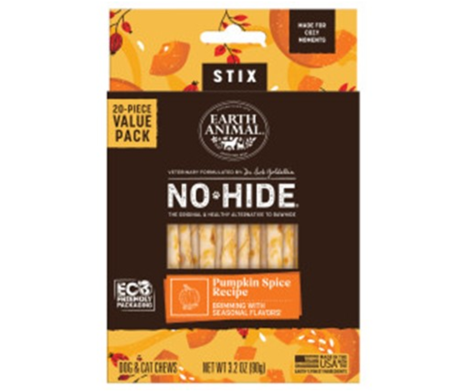Earth Animal No-Hide Seasonal Pumpkin Spice Stix Value Pack