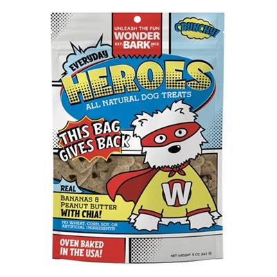 WONDER BARK Everyday Heroes Banana + Tky 5oz