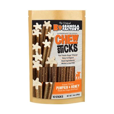 Chew Sticks - Pumpkin & Honey, 10ct Bag