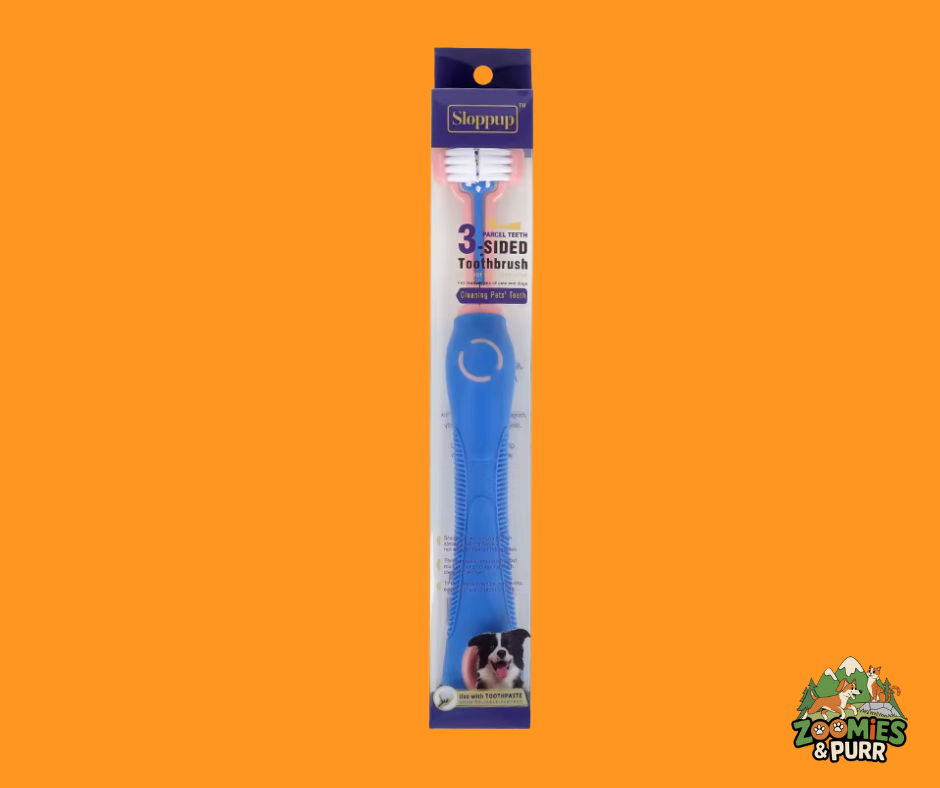 Sierra Triple-Head Dog Toothbrush - Assorted Colors