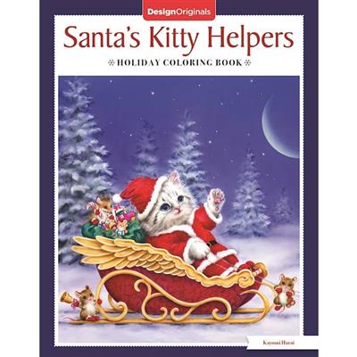 Santa's Kitty Helpers Coloring Book