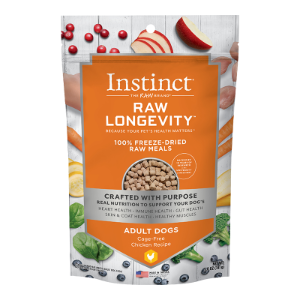 INSTINCT DOG LONGEVITY FREEZE-DRIED GRAIN FREE CHICKEN 5OZ