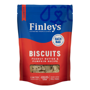 FINLEY'S DOG ALL NATURAL BISCUITS PEANUT BUTTER & PUMPKIN 6OZ