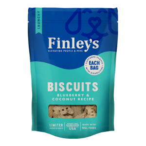 FINLEY'S DOG ALL NATURAL BISCUITS BLUEBERRY & COCONUT 6OZ