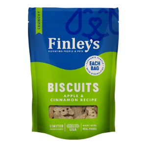FINLEY'S DOG ALL NATURAL BISCUITS APPLE & CINNAMON 6OZ