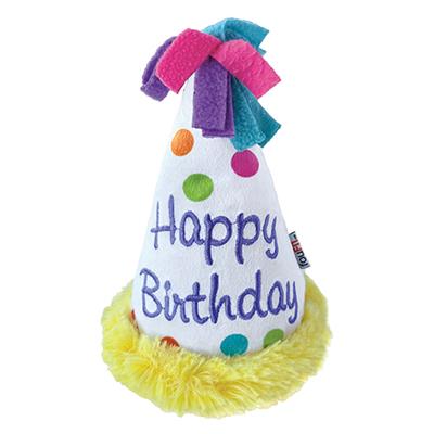 Birthday Hat Crinkle Plush Toy
