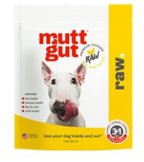 MUTT GUT DOG MICROBIOME CHICKEN RAW FROZEN 6LB
