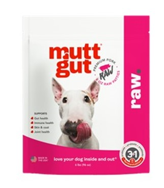 MUTT GUT DOG MICROBIOME PORK RAW FROZEN 6LB