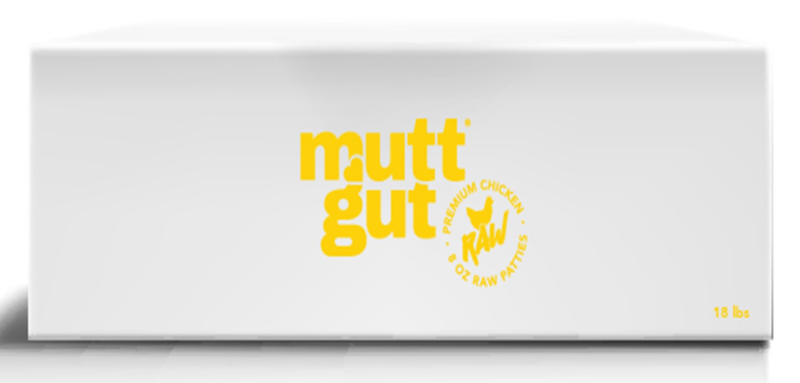 MUTT GUT DOG MICROBIOME CHICKEN RAW FROZEN 18LB
